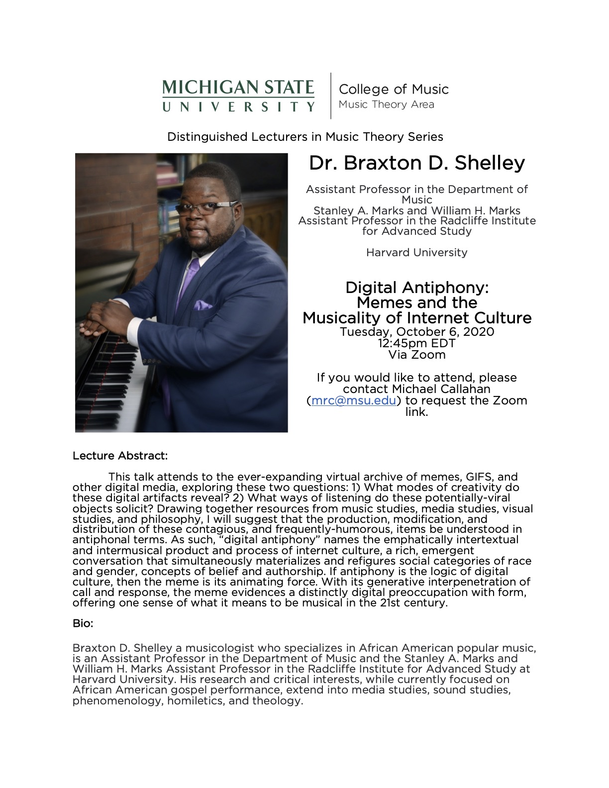 Shelley lecture flyer