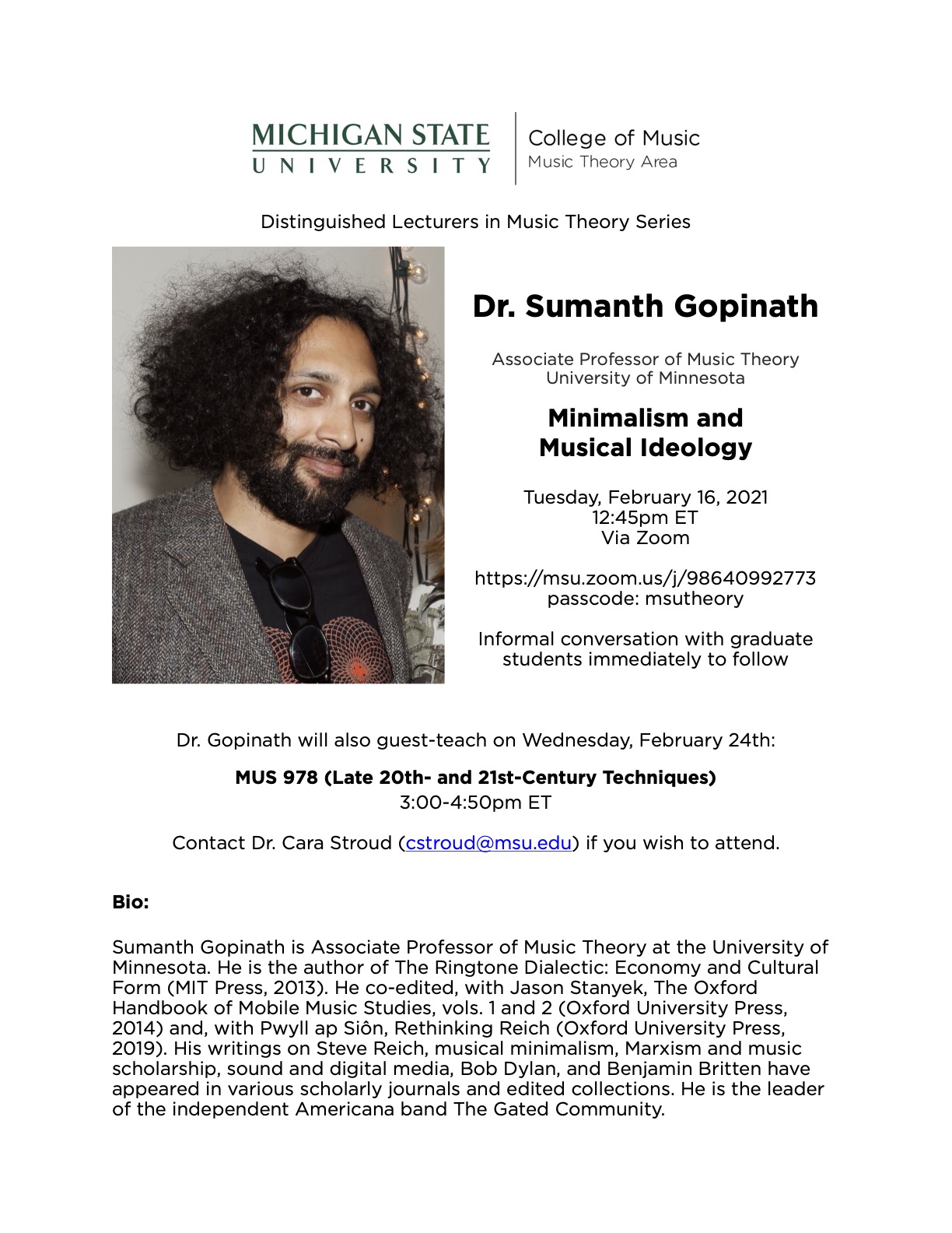 Gopinath lecture flyer