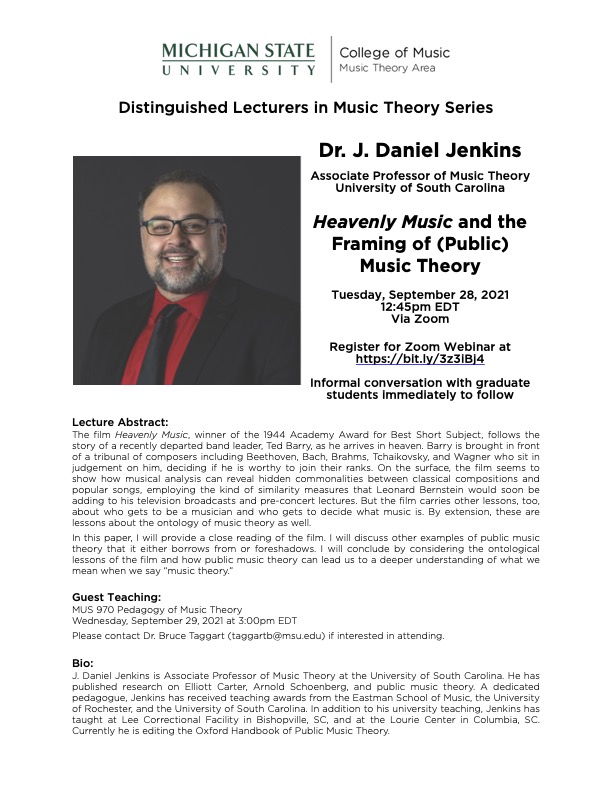 Jenkins Lecture flyer